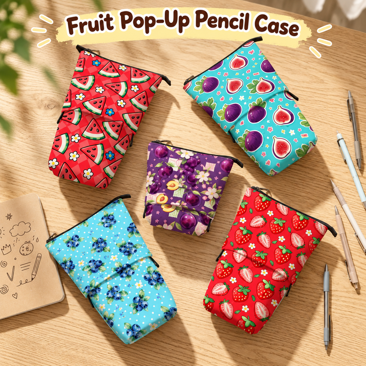 Fruit Pop-Up Pencil Case