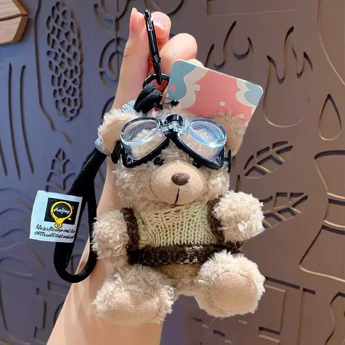 Bear Charm Plush Keychain