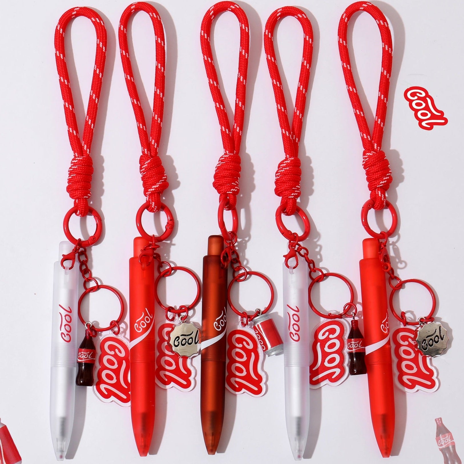 Cola Charm Pen Keychain