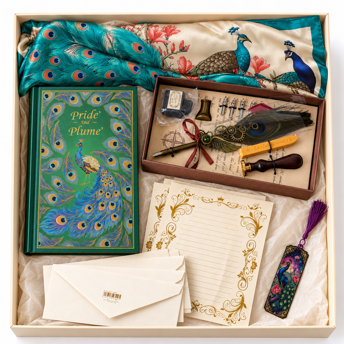 Peacock Elegance Gift Set