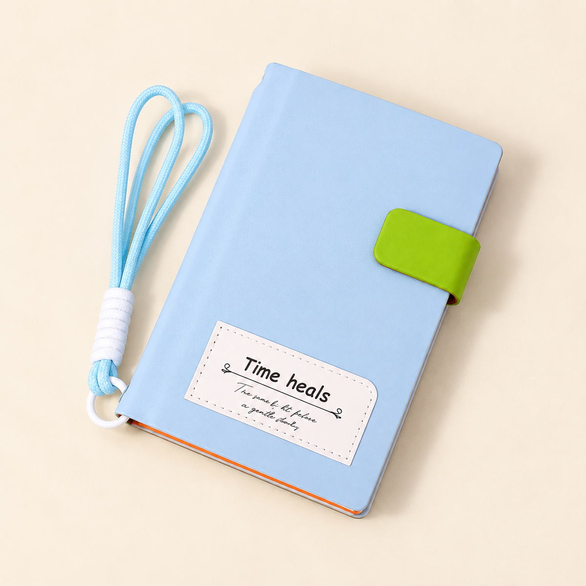 A6 Magnetic Strap Notebook with Wrist Lanyard