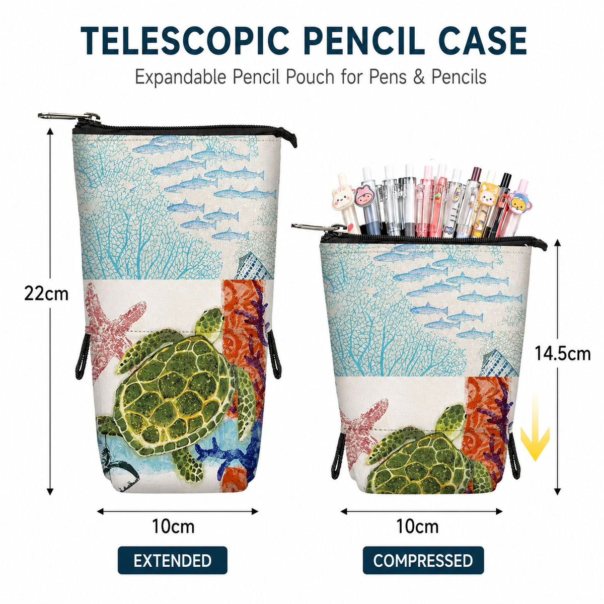 Telescopic Pencil Case – Ocean Collection