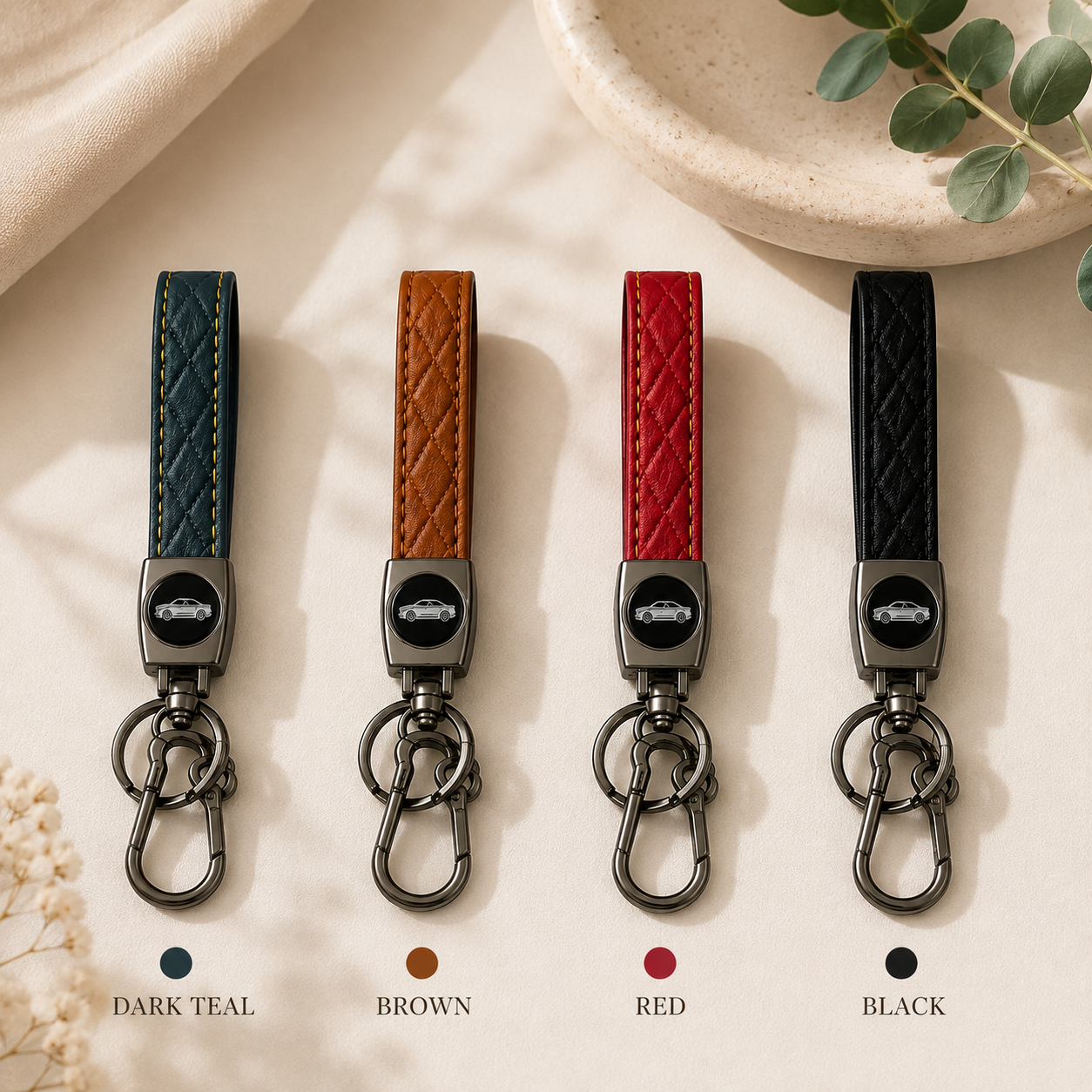 Classic Keychain with Metal Clasp