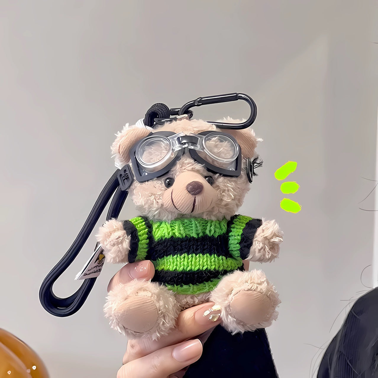 Bear Charm Plush Keychain