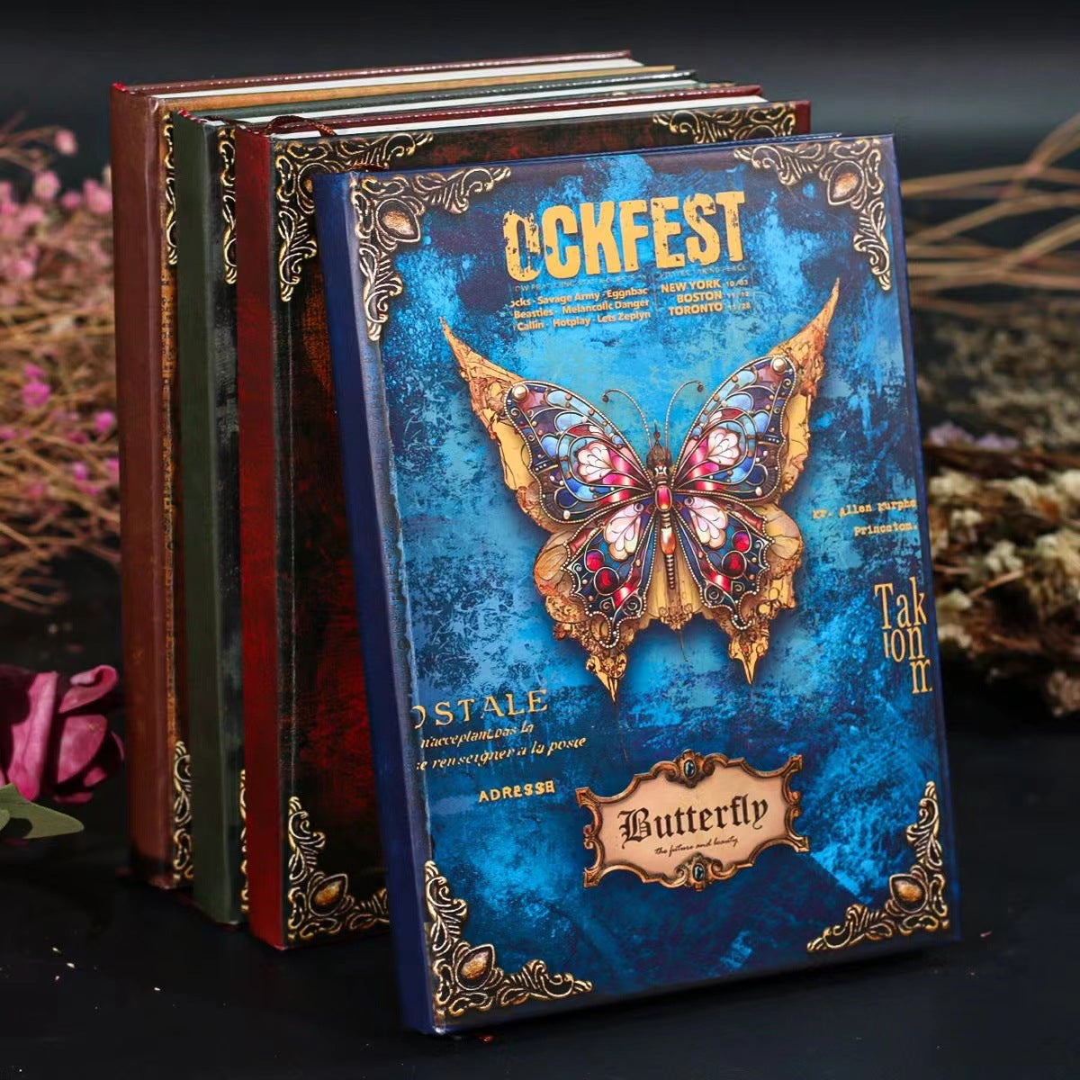 Vintage Gothic Butterfly Notebook
