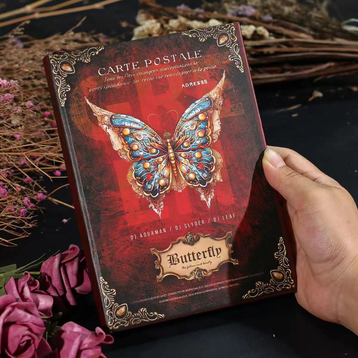 Vintage Gothic Butterfly Notebook