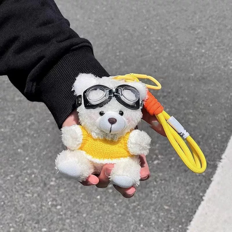 Bear Charm Plush Keychain
