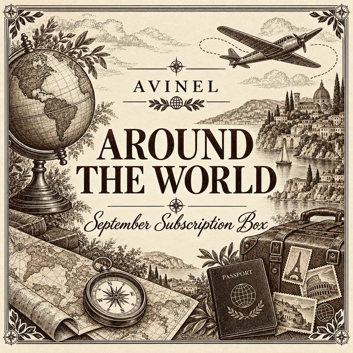 AROUND THE WORLD September Subscription Box