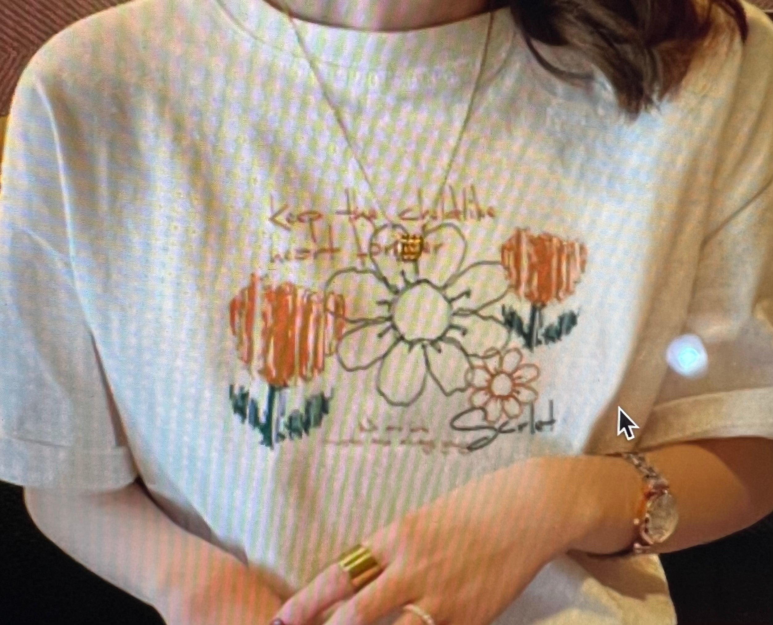 100% cotton T - Shirt - Floral Bloom Design