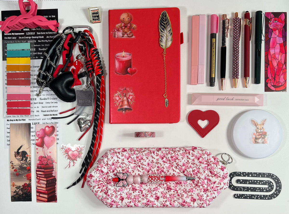 Black Elegant Gift Set - Red & Black