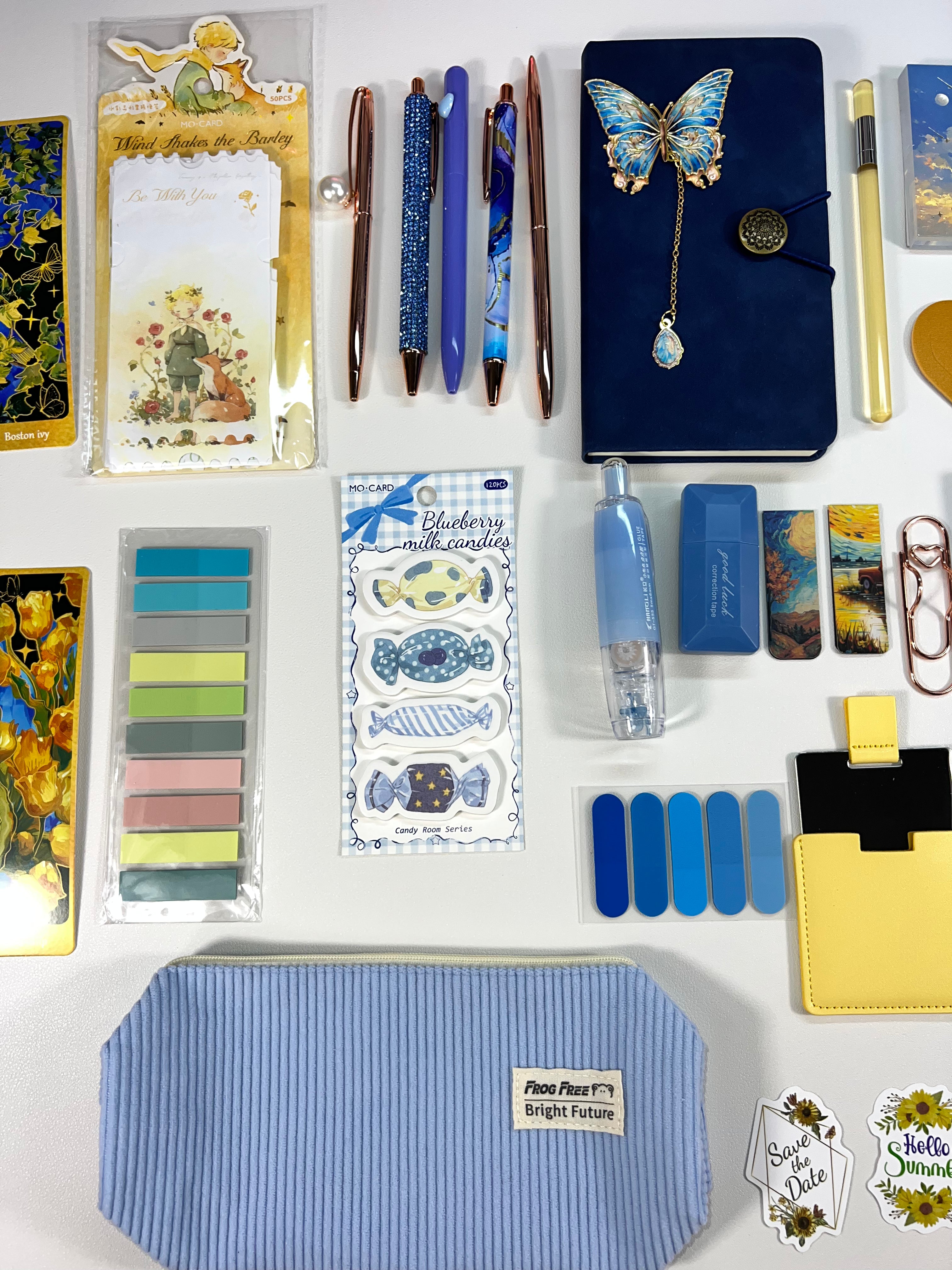 Little Prince Inspired Stationery Set | Navy & Yellow Edition