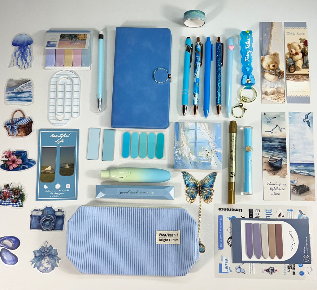 Blue Aesthetic Stationery Bundle
