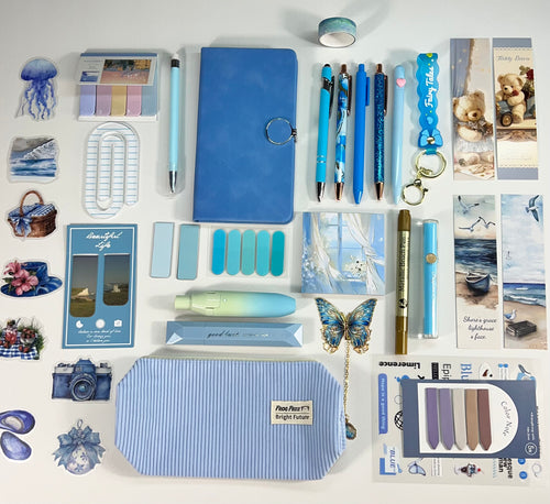 Blue Aesthetic Stationery Bundle