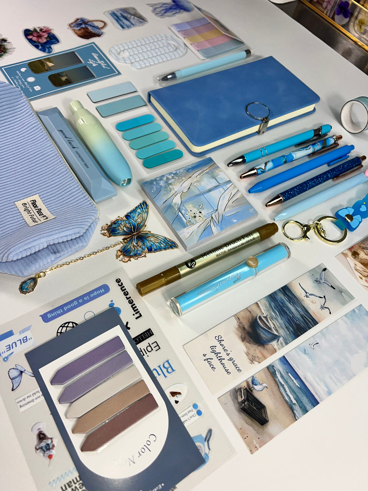 Blue Aesthetic Stationery Bundle
