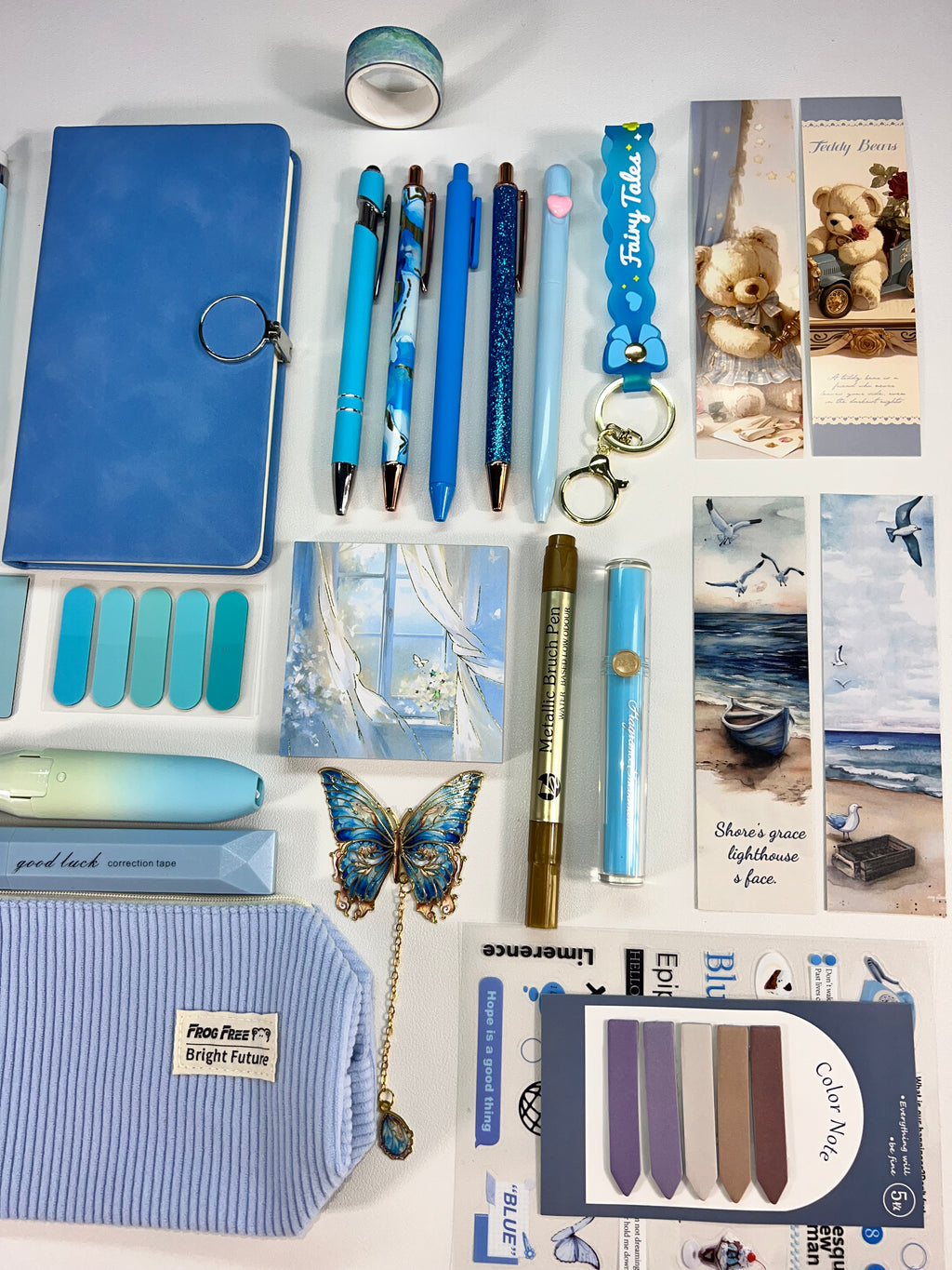 Blue Aesthetic Stationery Bundle
