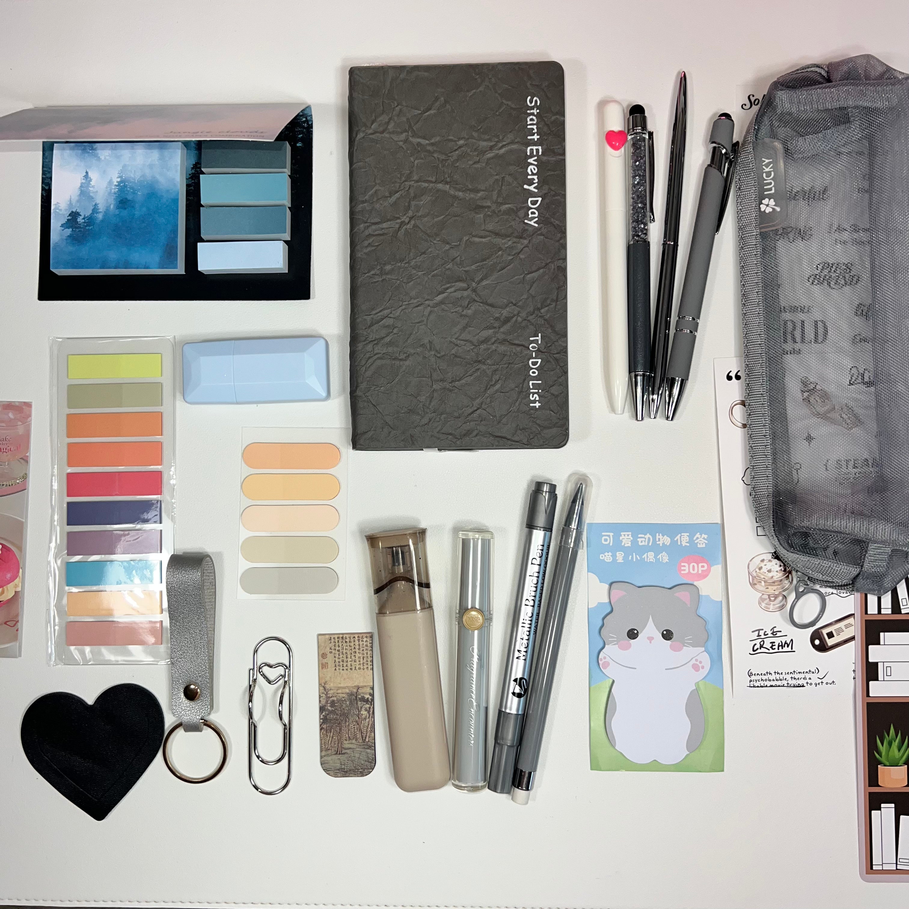 Stone Grey — Aesthetic Stationery Bundle