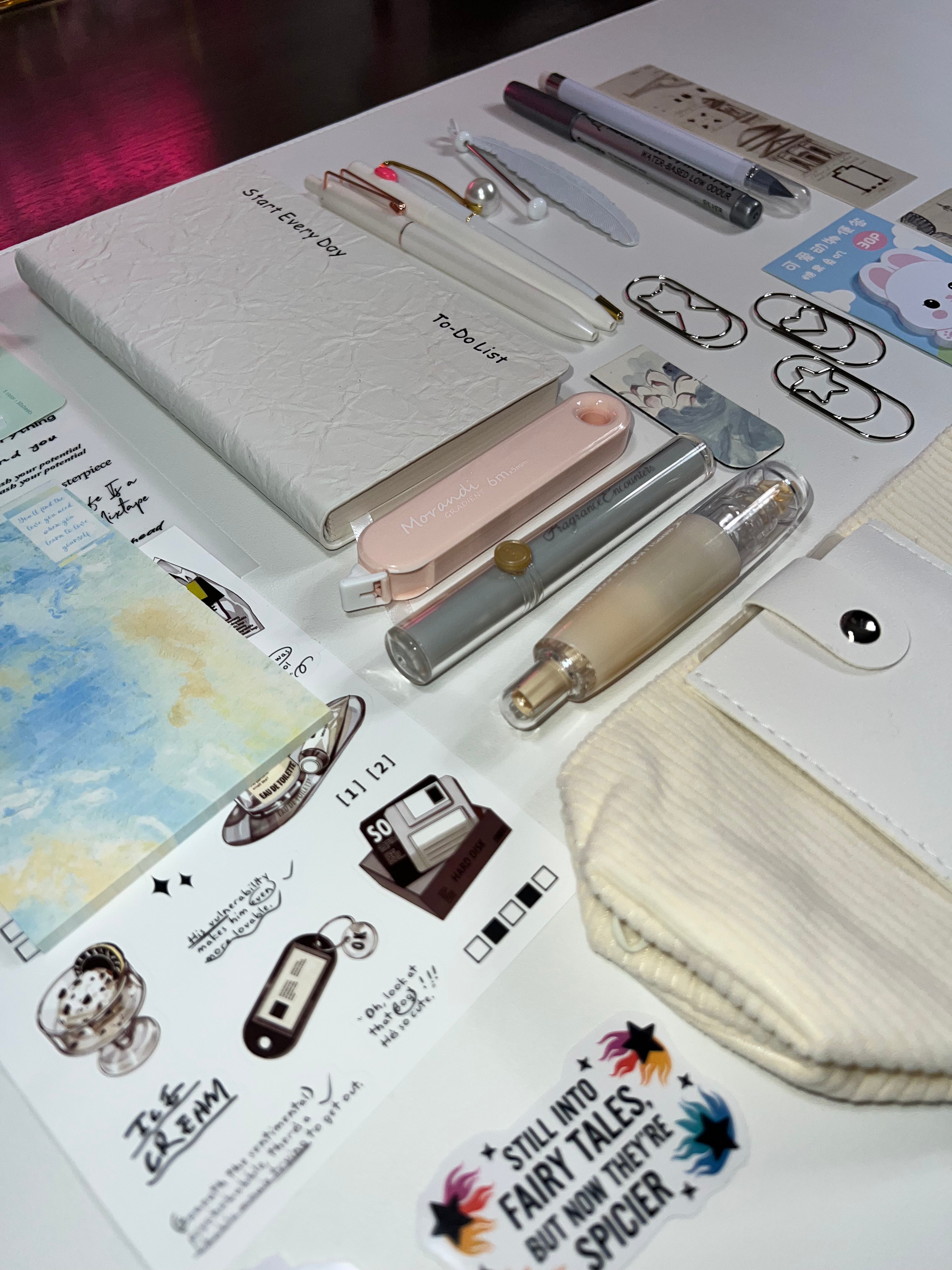 Soft White — Aesthetic Stationery Bundle