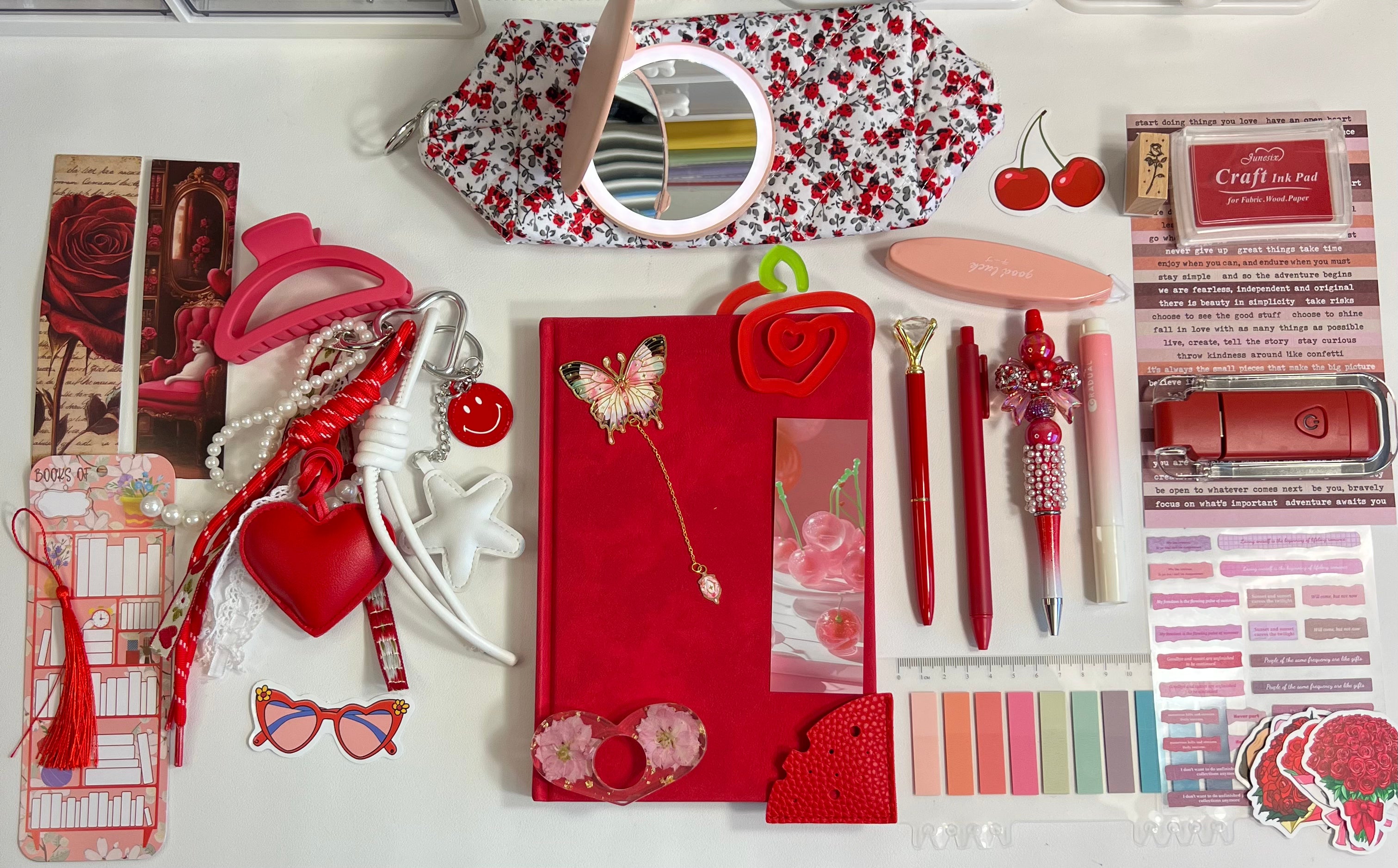 Red Elegant Gift Set — Red & White Charm Edition