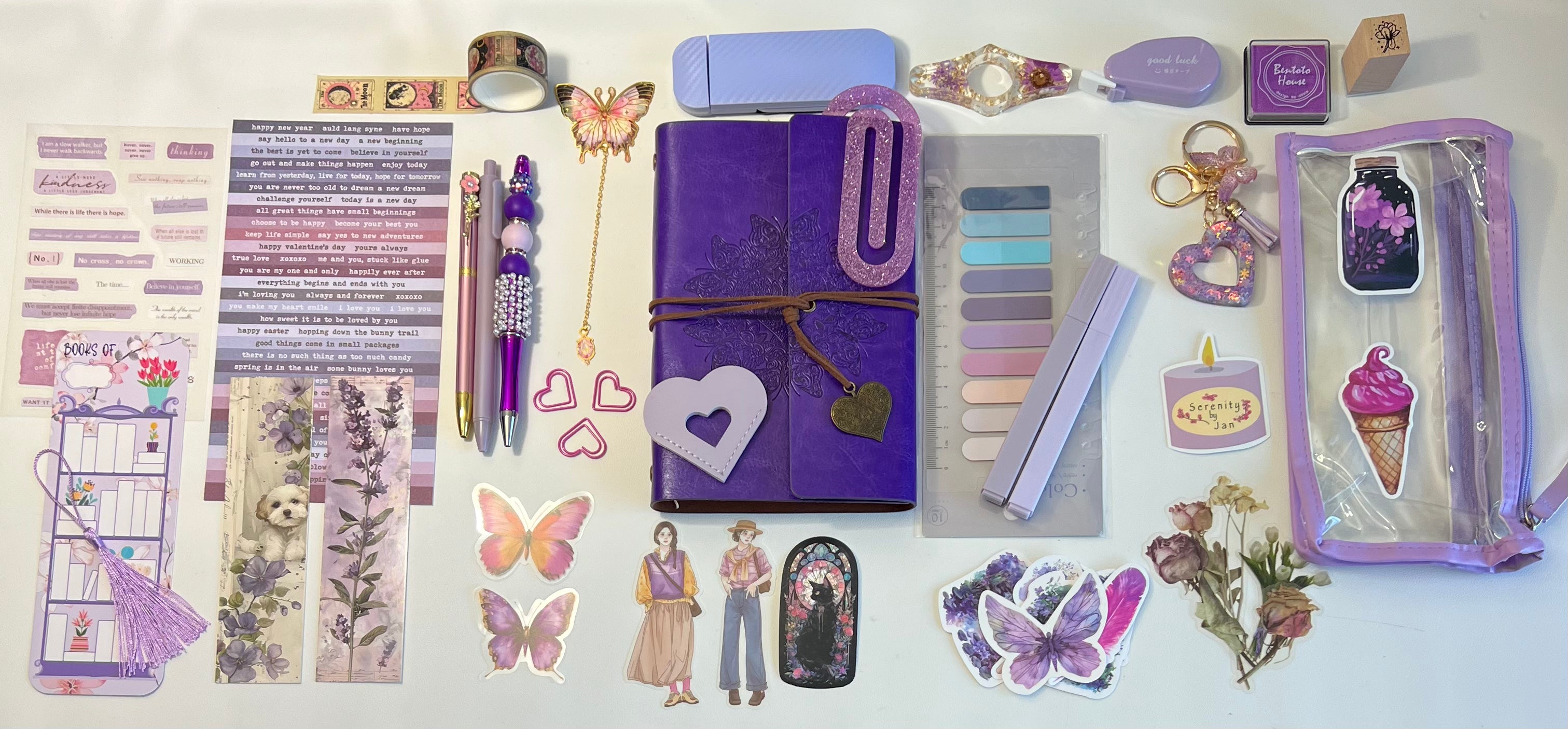 Purple Writing Set
