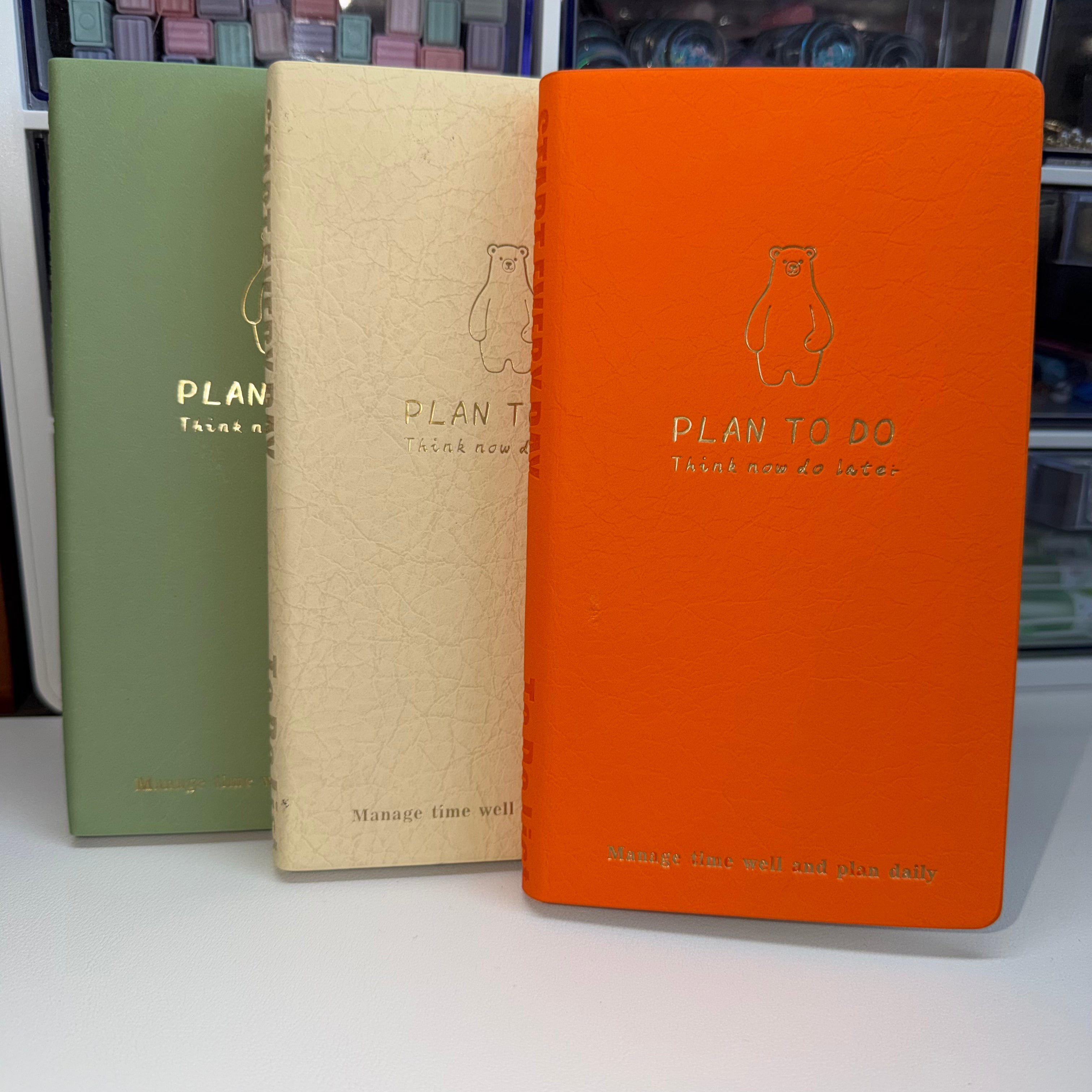 Plan To Do Bear Notebook