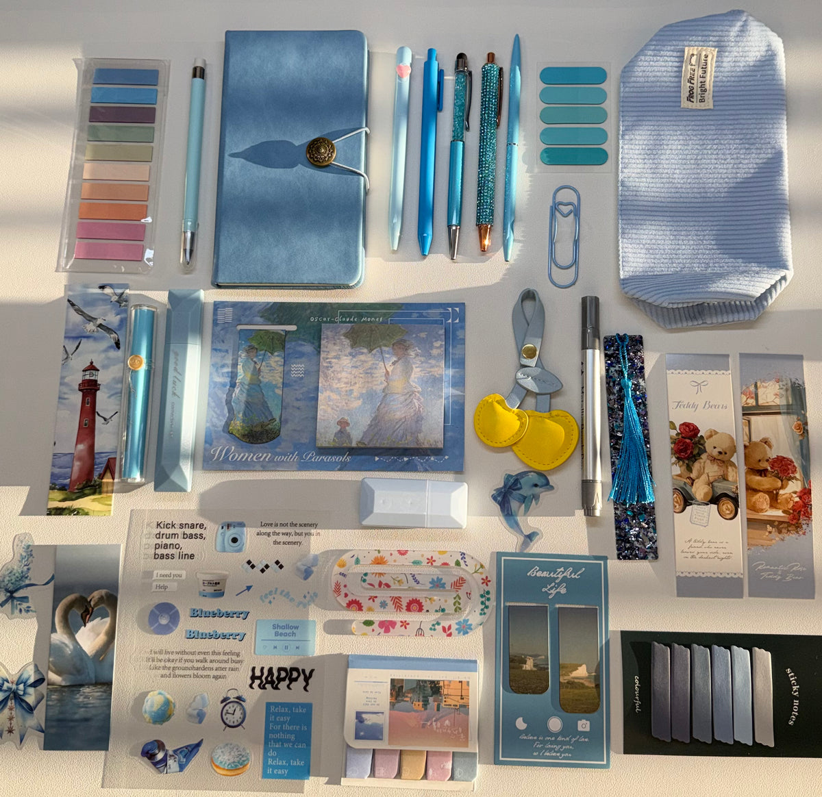 Blue Aesthetic Stationery Bundle