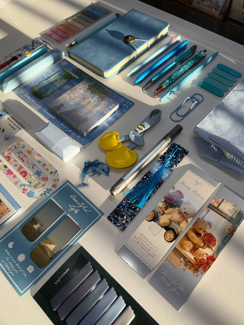 Blue Aesthetic Stationery Bundle