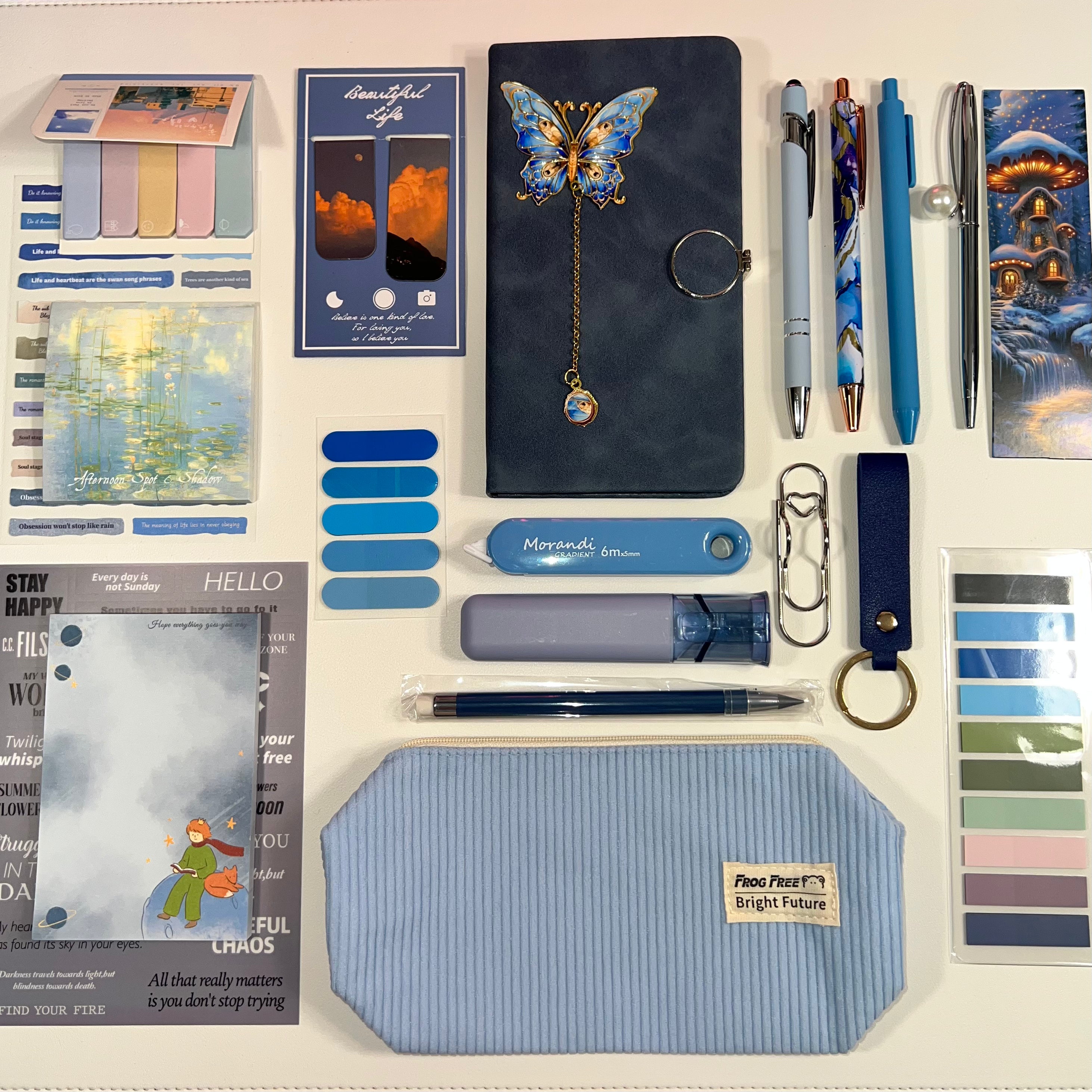 Dusty Blue  Stationery Bundle