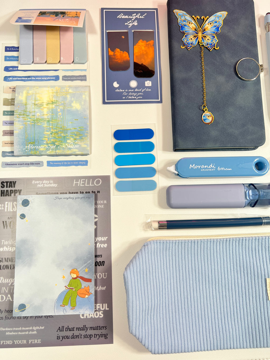 Dusty Blue  Stationery Bundle