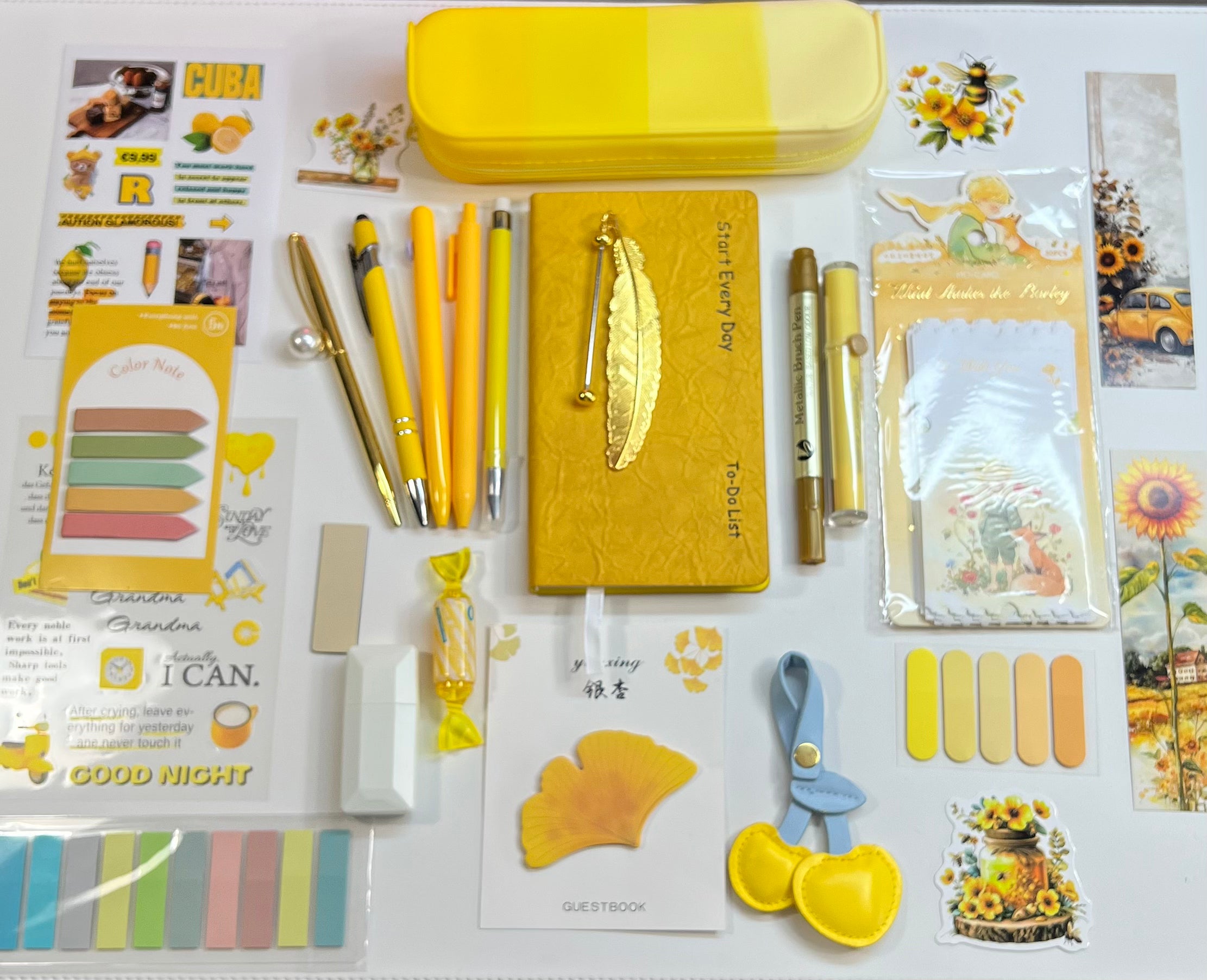 Soft Gold — Aesthetic Stationery Bundle