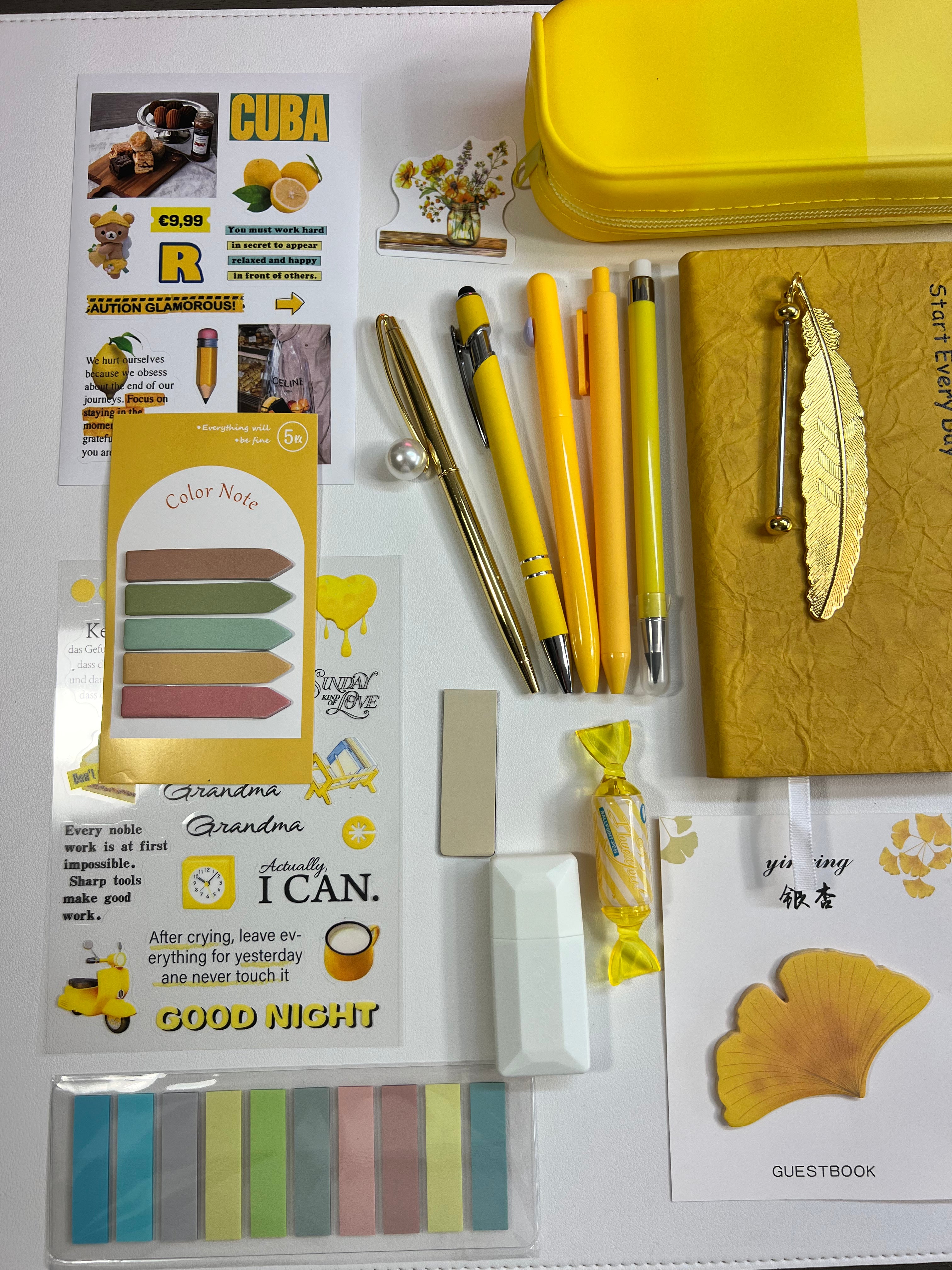 Soft Gold — Aesthetic Stationery Bundle