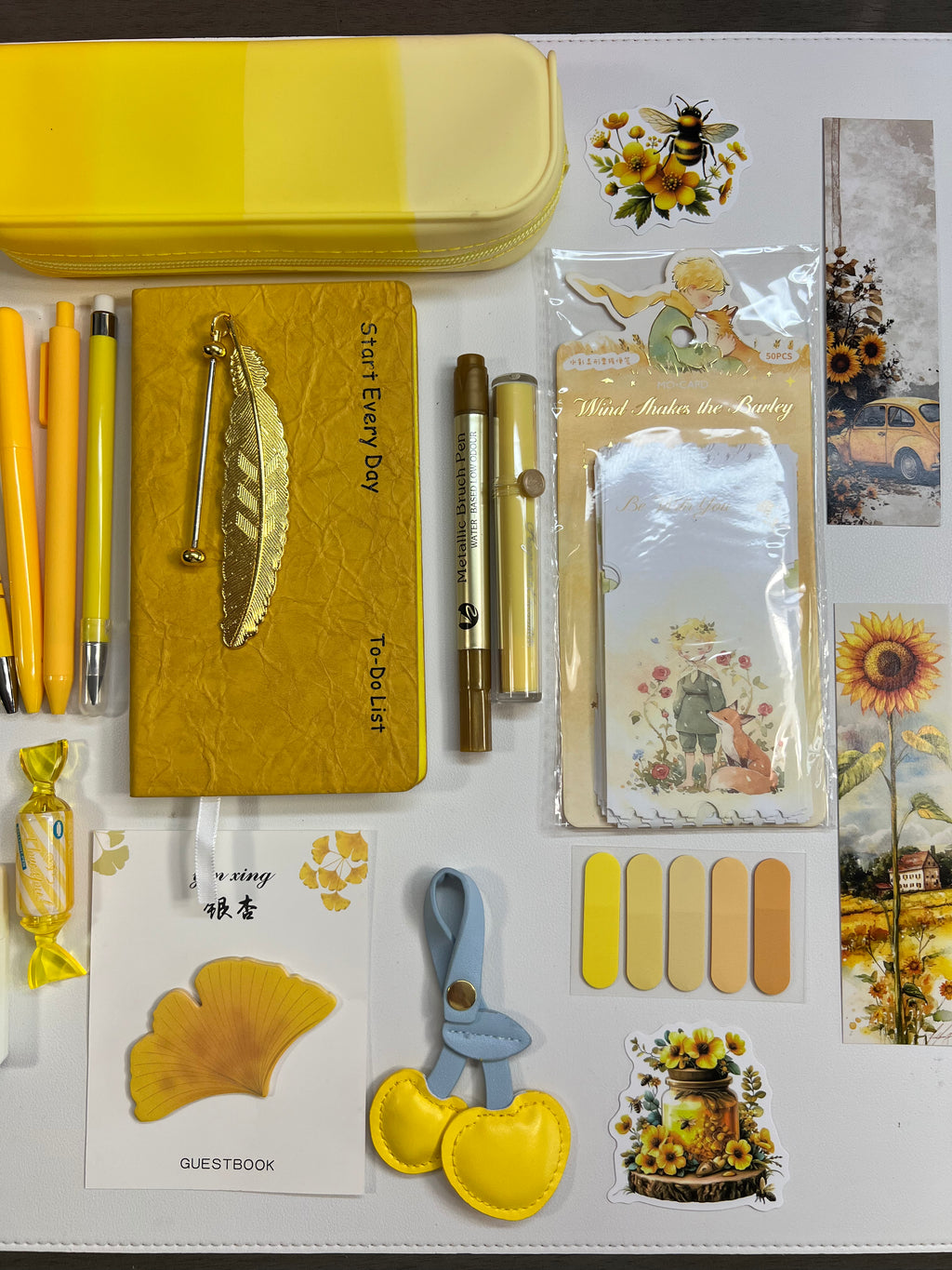 Soft Gold — Aesthetic Stationery Bundle