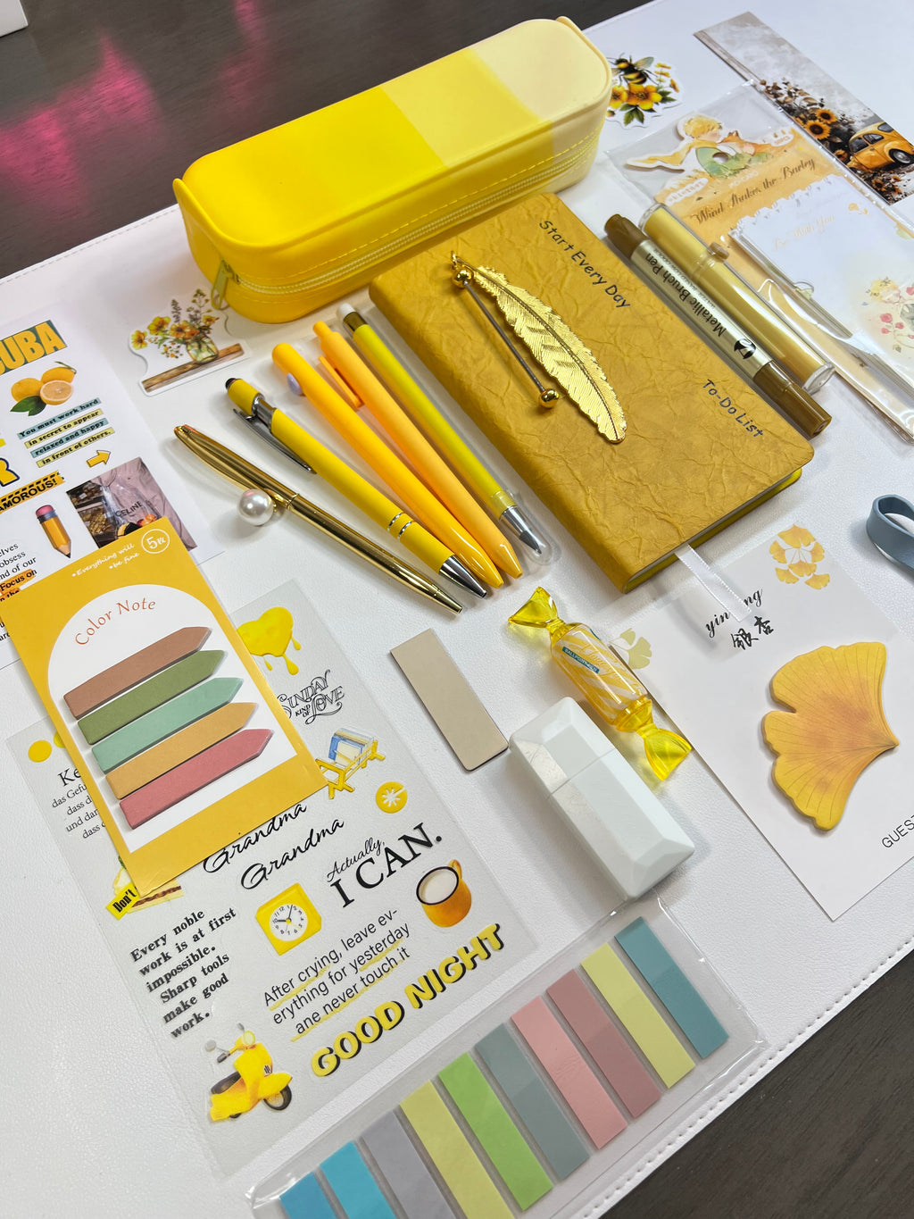 Soft Gold — Aesthetic Stationery Bundle
