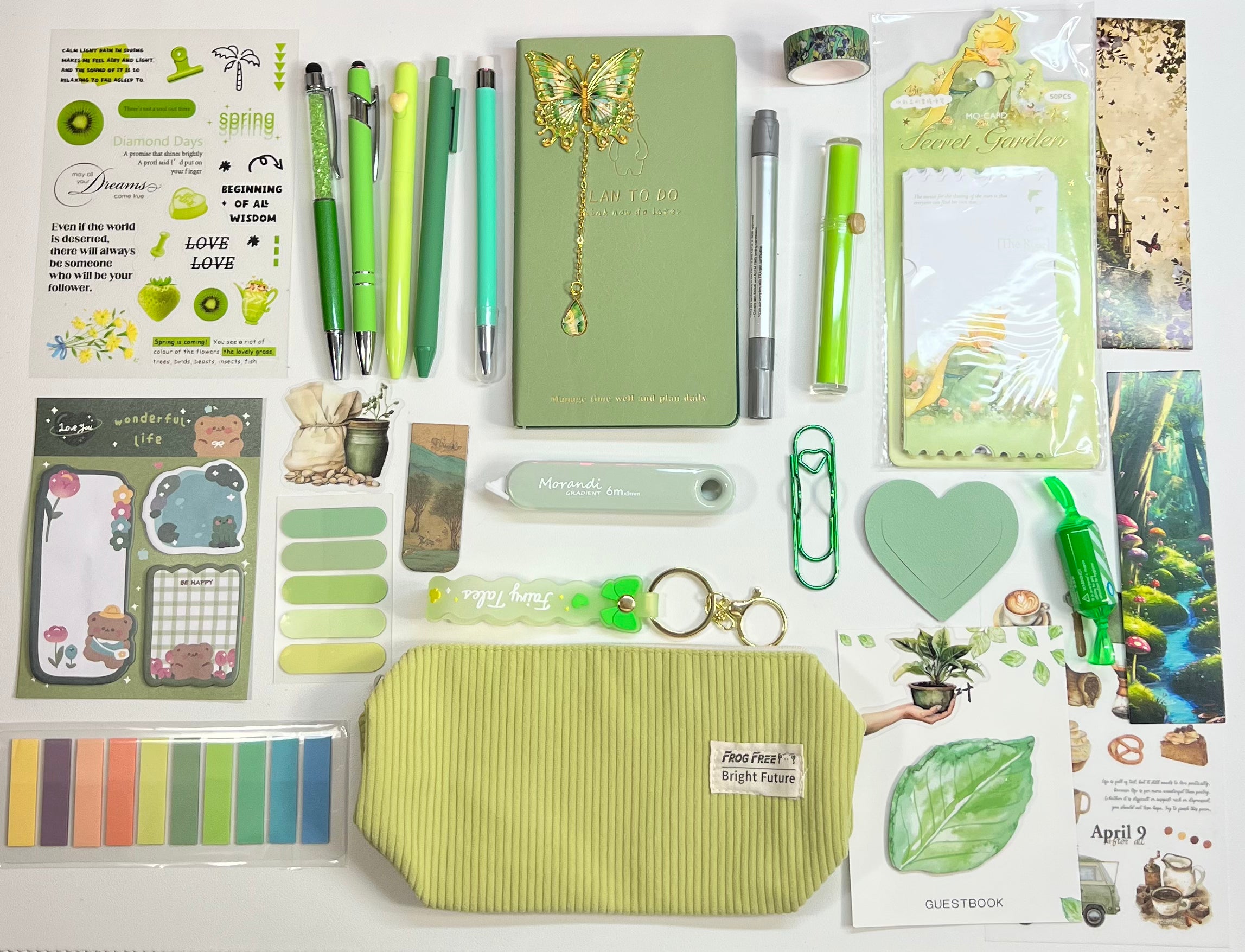 Fresh Lime — Aesthetic Stationery Bundle