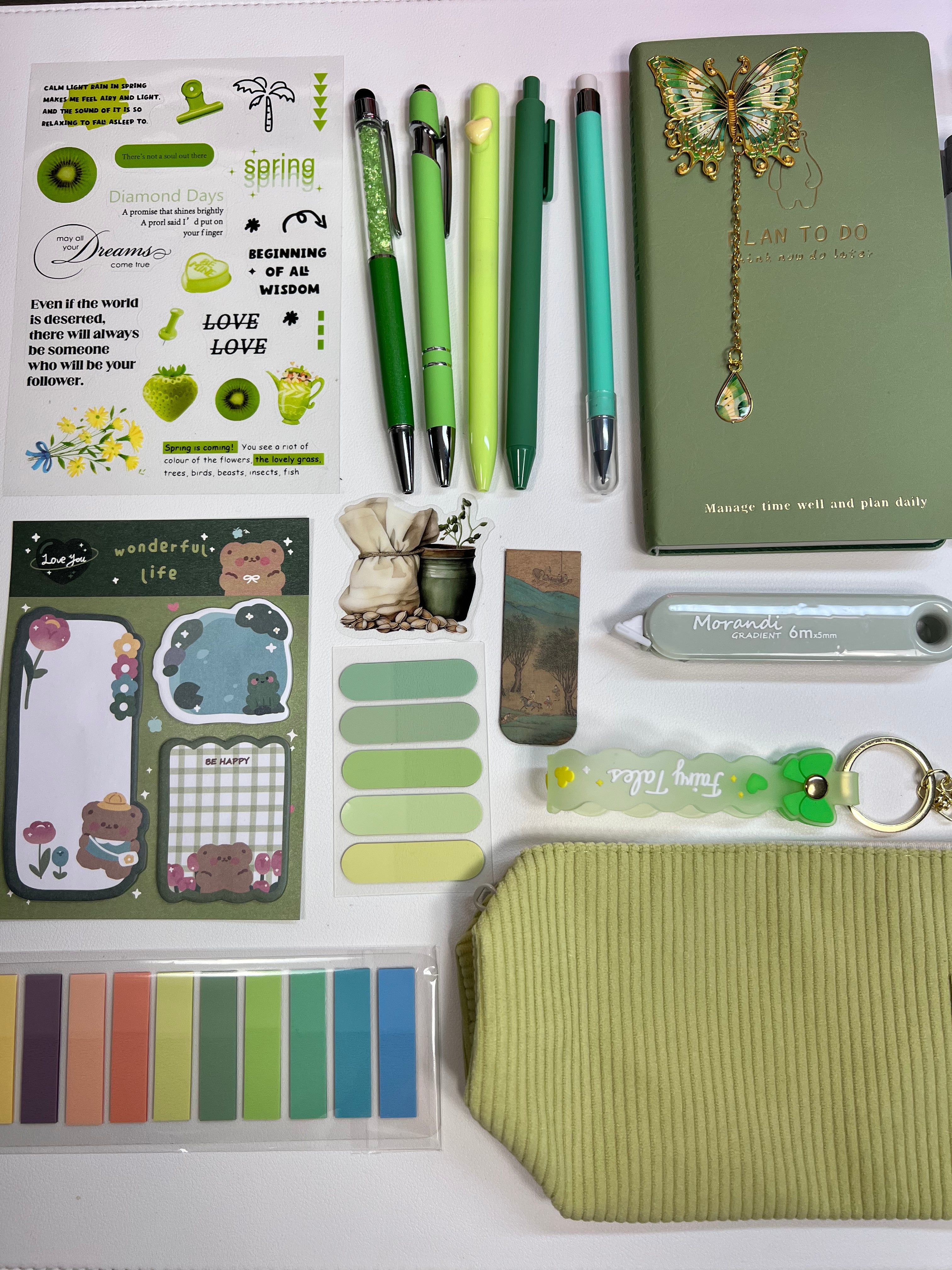 Fresh Lime — Aesthetic Stationery Bundle