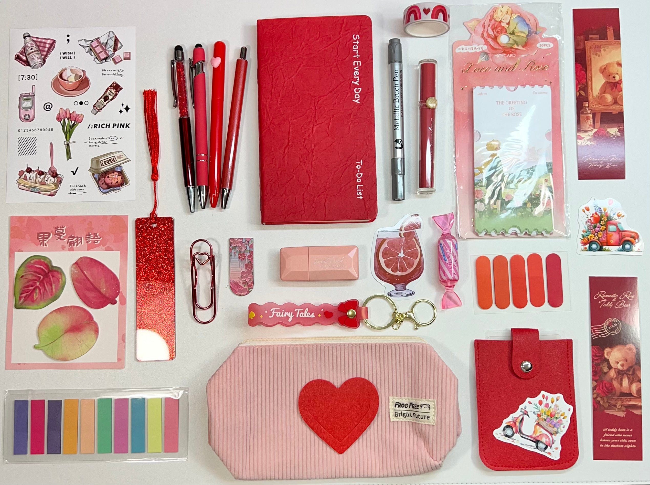 Classic Red — Aesthetic Stationery Bundle