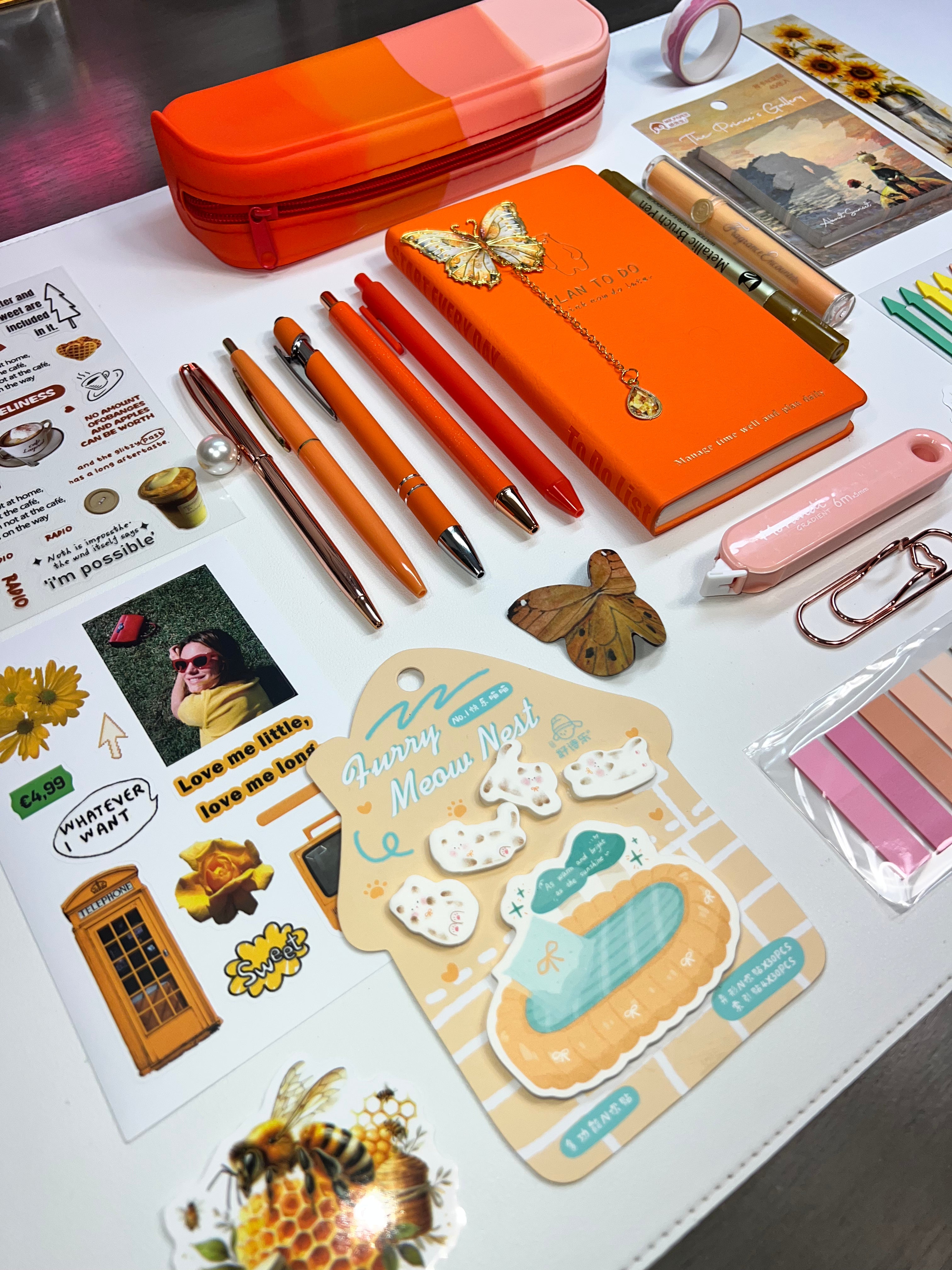 Soft Orange — Aesthetic Stationery Bundle