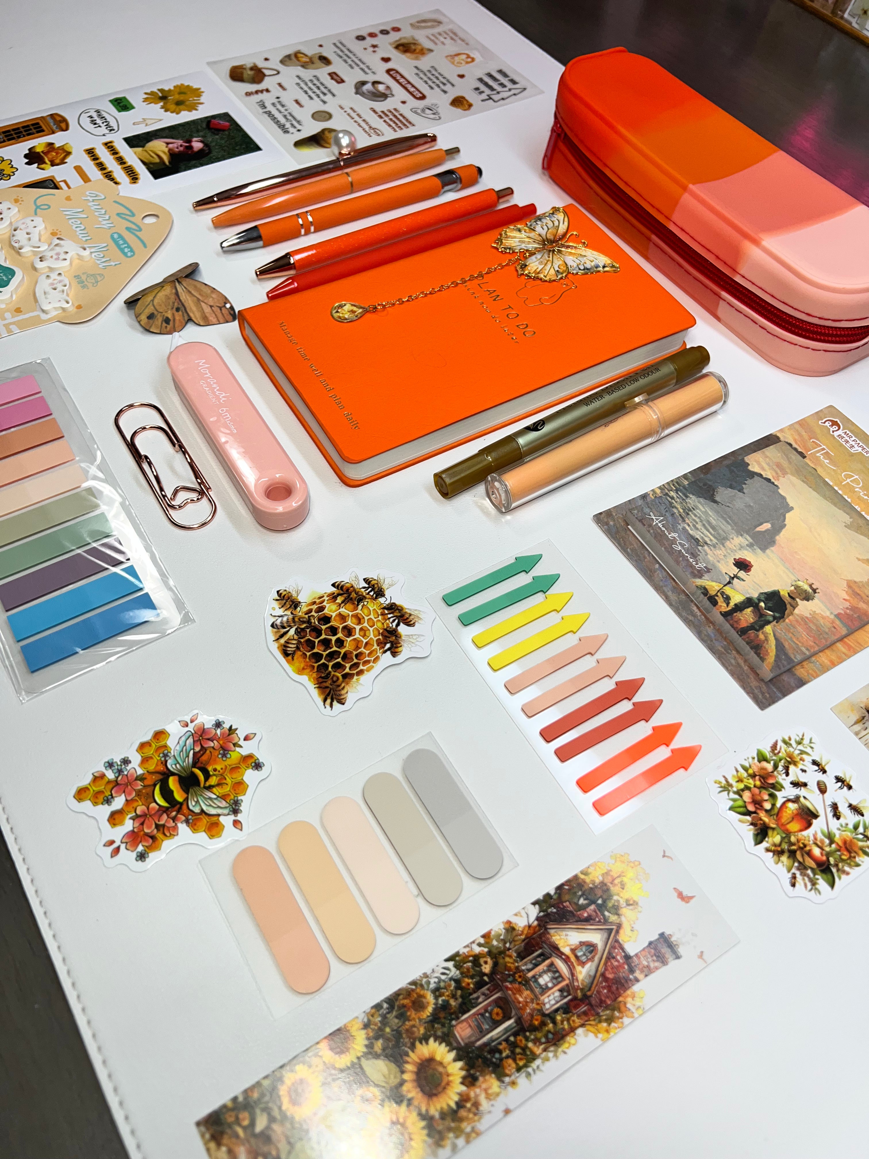 Soft Orange — Aesthetic Stationery Bundle
