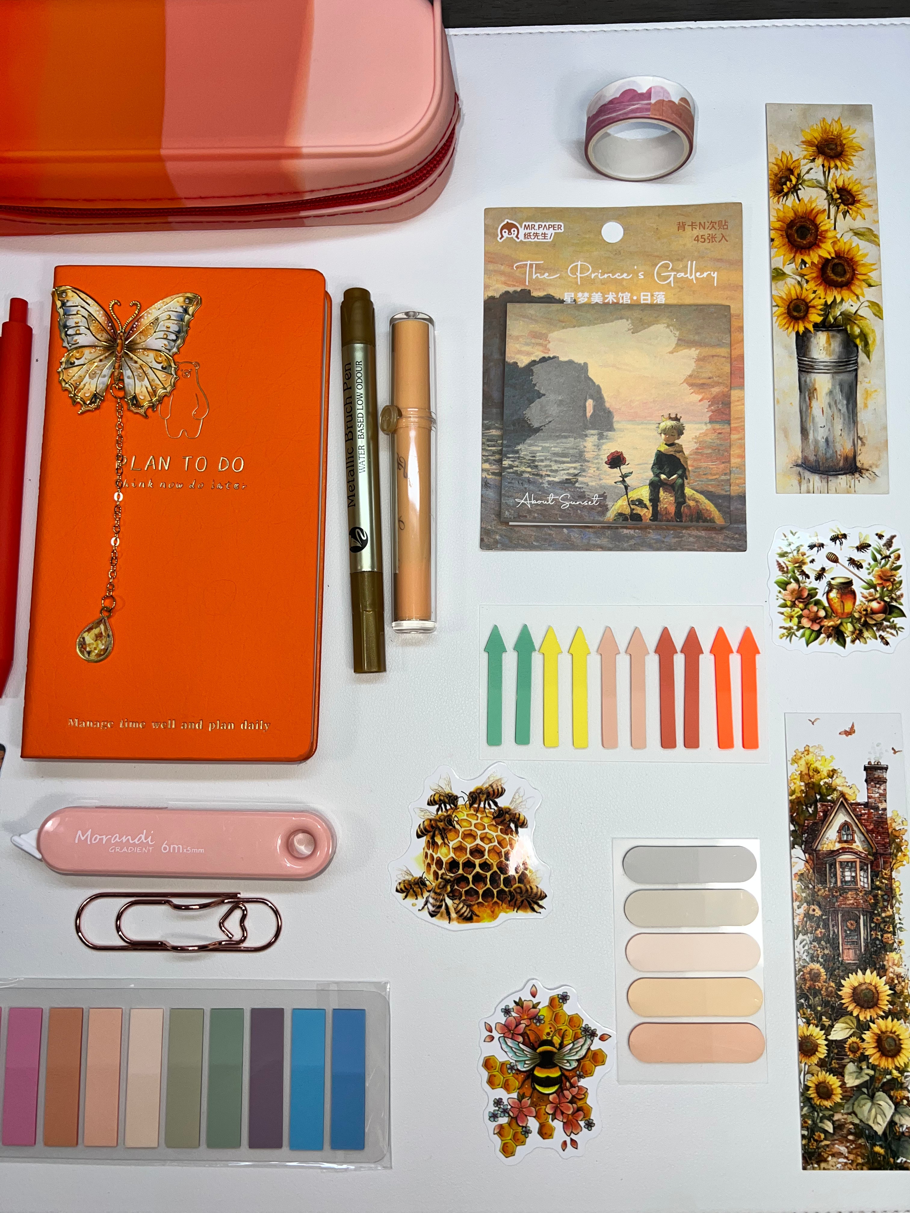 Soft Orange — Aesthetic Stationery Bundle