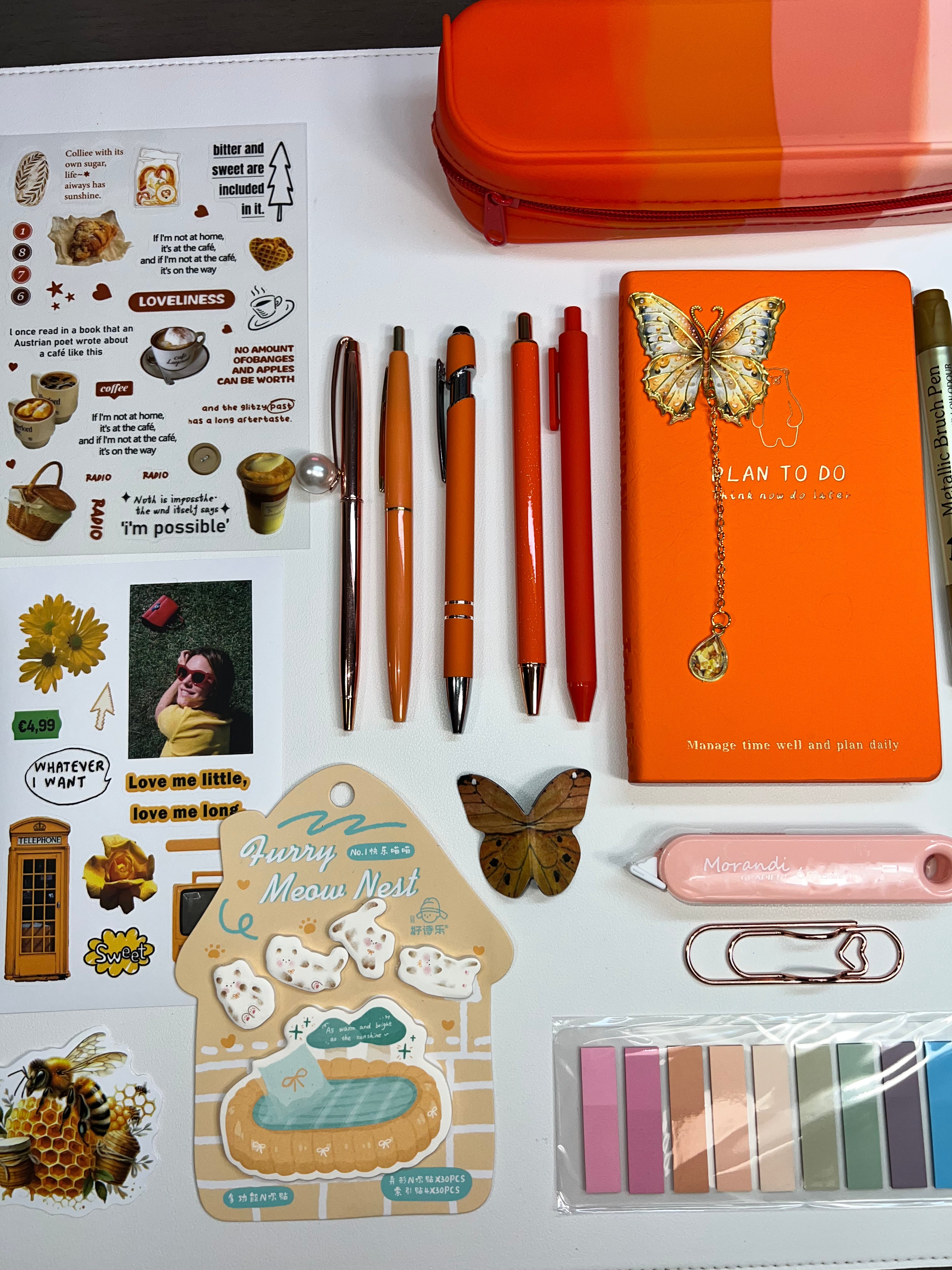 Soft Orange — Aesthetic Stationery Bundle