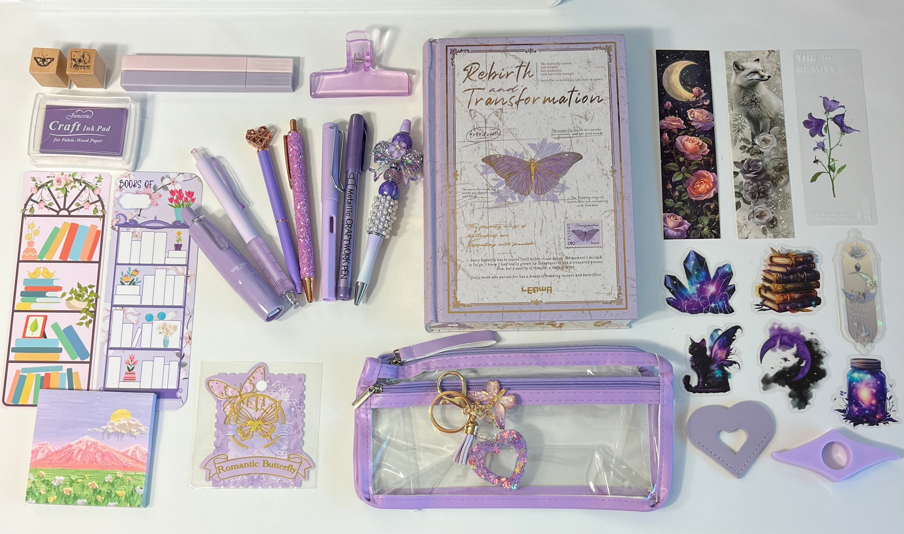 Lavender Butterfly Art Bundle