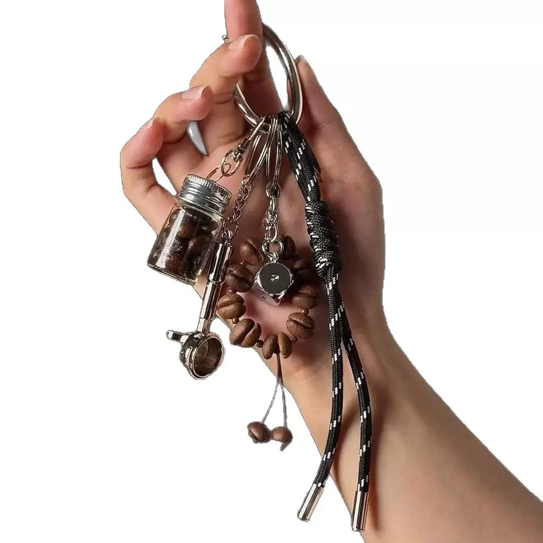 Coffee Bean Bag Charm