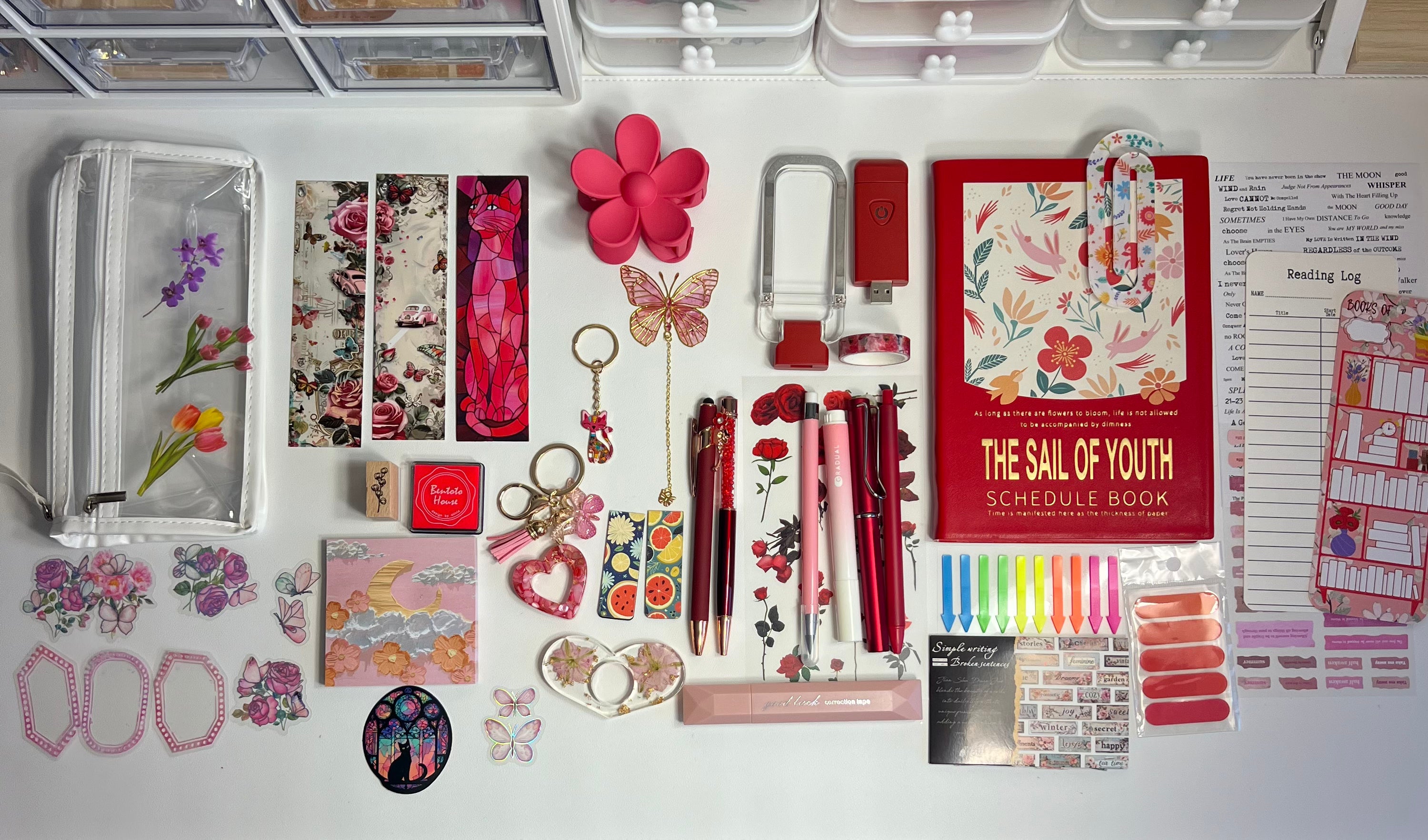 Floral Leather Notebook -5 Color Aesthetic Edition