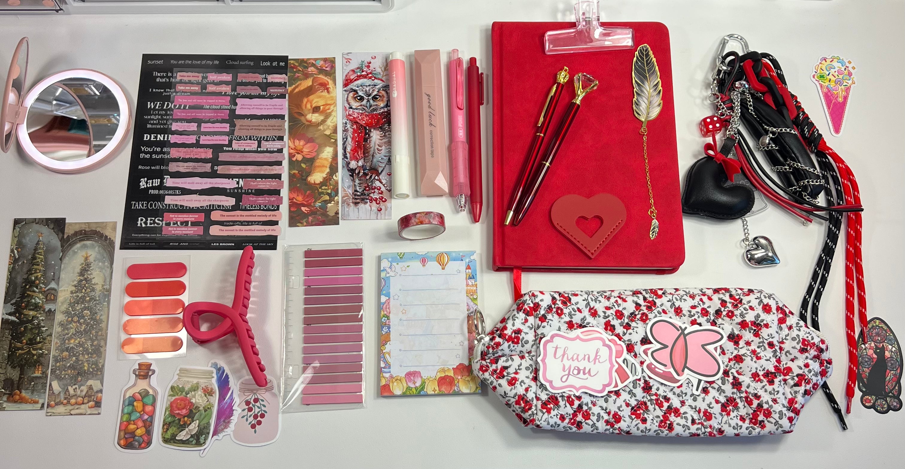 Red Elegant Gift Set - Red & Black Charm Edition