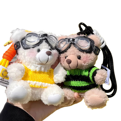 Bear Charm Plush Keychain
