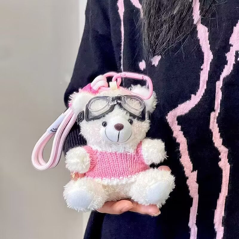 Bear Charm Plush Keychain