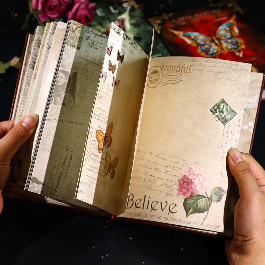 Vintage Gothic Butterfly Notebook